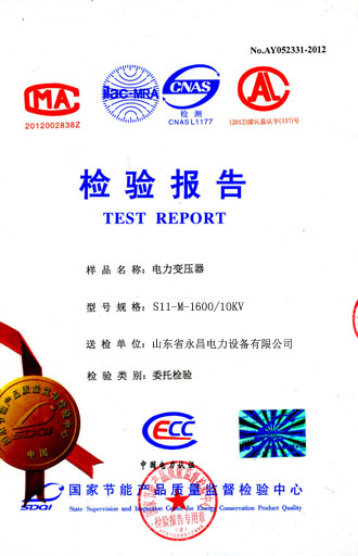天津电力变压器检测合格报告